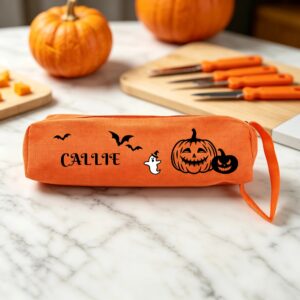 Personalized Ghost Halloween Pumpkin Carving Tools 7 Pcs Set with Name and Storage Bag Halloween Gift for Family Children