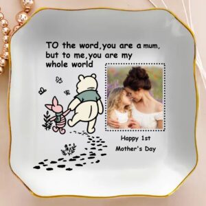 You Are My Whole World - 1st Mother's Day Gift For Mom - Personalized Jewelry Dish