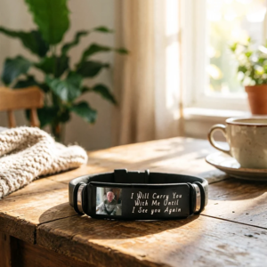 This Personalized Photo Keepsake Bracelet, Themed "I'll Always Wear You," Is Perfect As A Commemorative Gift For Family, Siblings, Friends, And Cat Adog Lovers