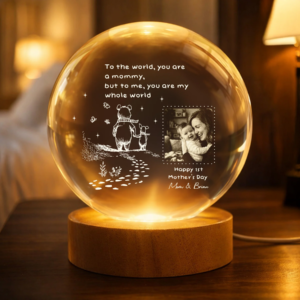 You Are My Whole World - 1st Mother's Day Gift For New Mom - Personalized Night Light