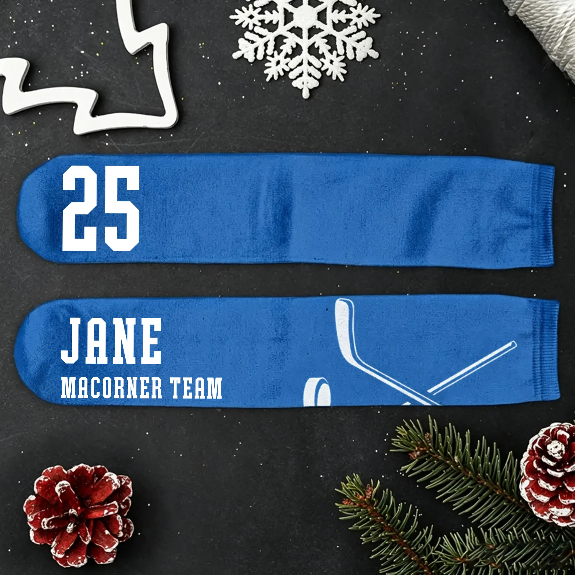 Custom Name Hockey Crew Socks – Personalized Gift for Fans & Players