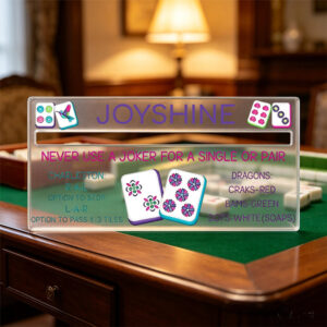 Personalized Colorful Pattern Mahjong Line Reader with Name Mahjong Accessory Birthday Mahjong Parlor Gift for Mahjong Lovers