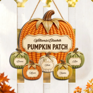 Personalized Wooden Sign Grandma & Grandpa's Pumpkin Patch Fall Decor Unique Gift for Grandparents