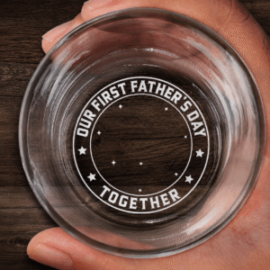 Our First Father's Day Together - Personalized Engraved Whiskey Glass